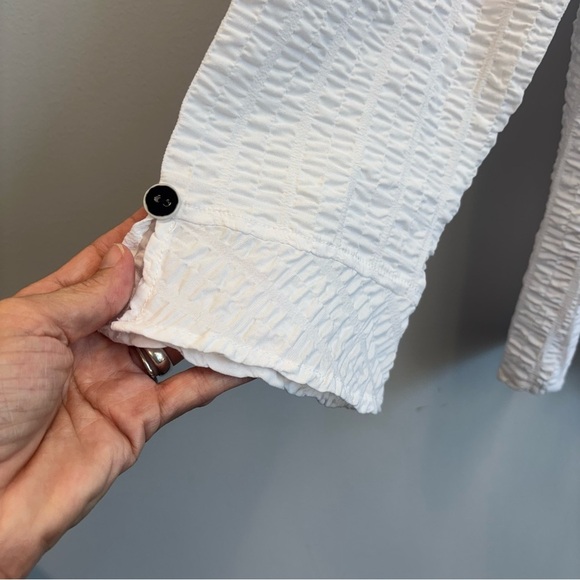 Habitat Clothes To Live In Large Jacket Lightweight textured button Front White - Picture 9 of 12